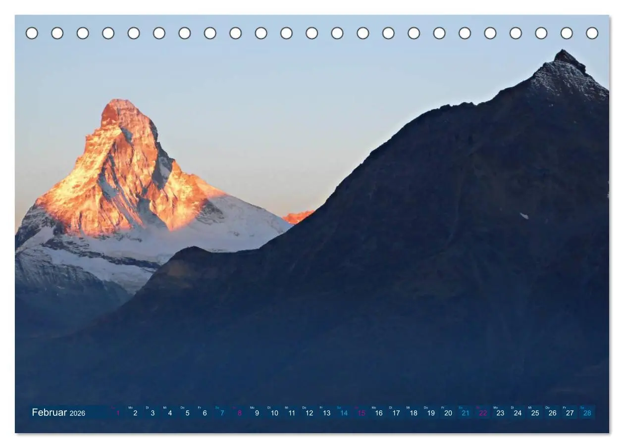 Bild: 9783457522899 | MATTERHORN Impressionen (Tischkalender 2026 DIN A5 quer), CALVENDO...