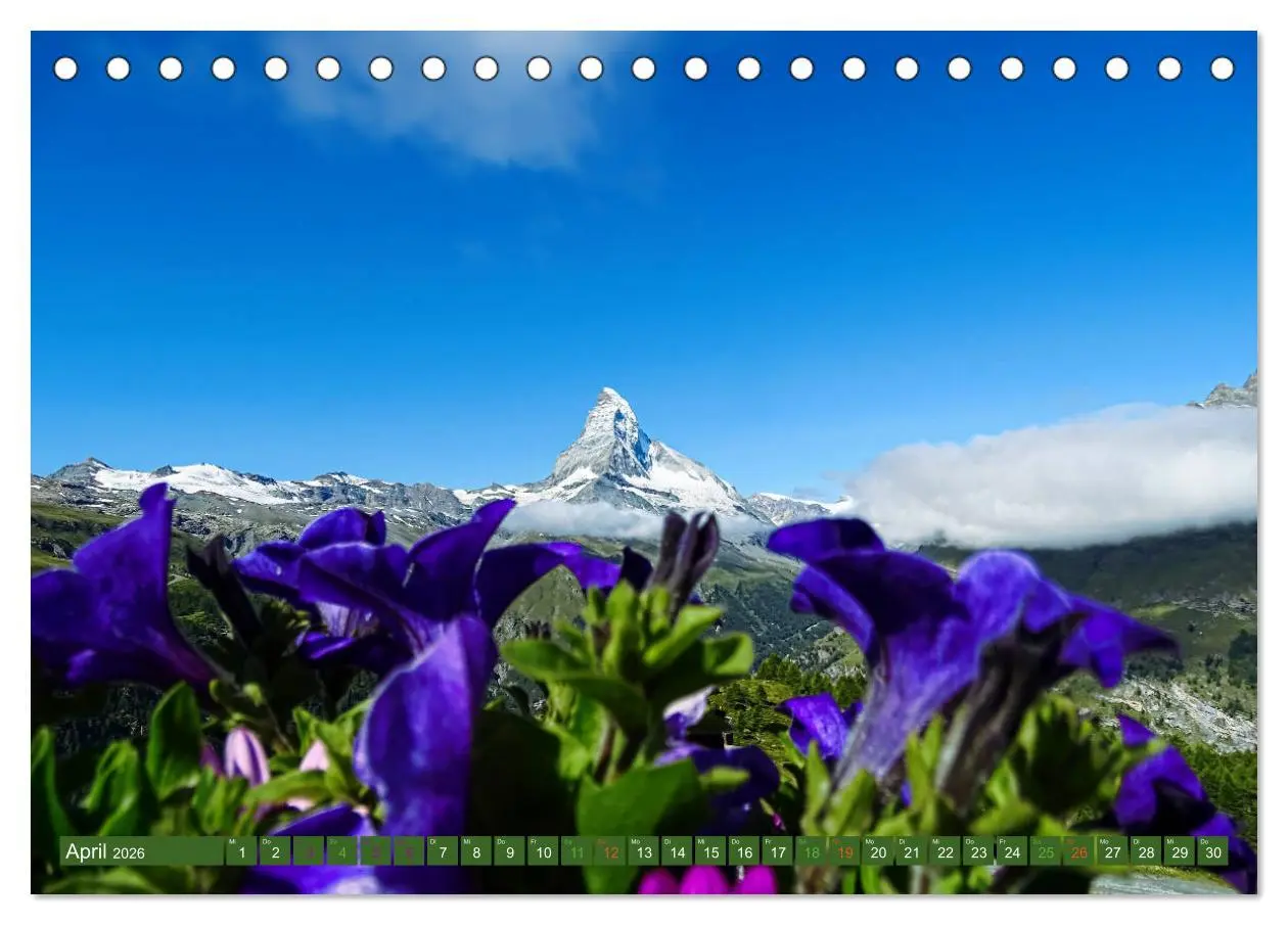 Bild: 9783457522899 | MATTERHORN Impressionen (Tischkalender 2026 DIN A5 quer), CALVENDO...
