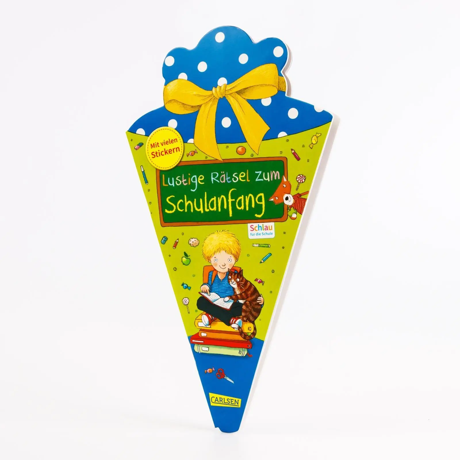 Bild: 9783551192899 | Schlau für die Schule: Lustige Rätsel zum Schulanfang (Schultüte blau)