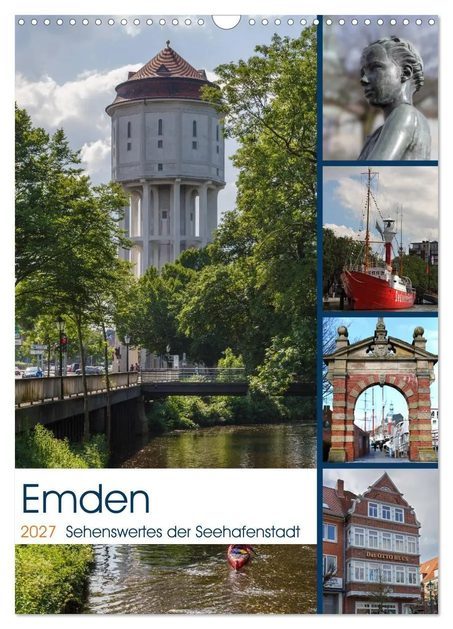 Cover: 9783569872899 | Emden - Sehenswertes der Seehafenstadt (Wandkalender 2027 DIN A3...