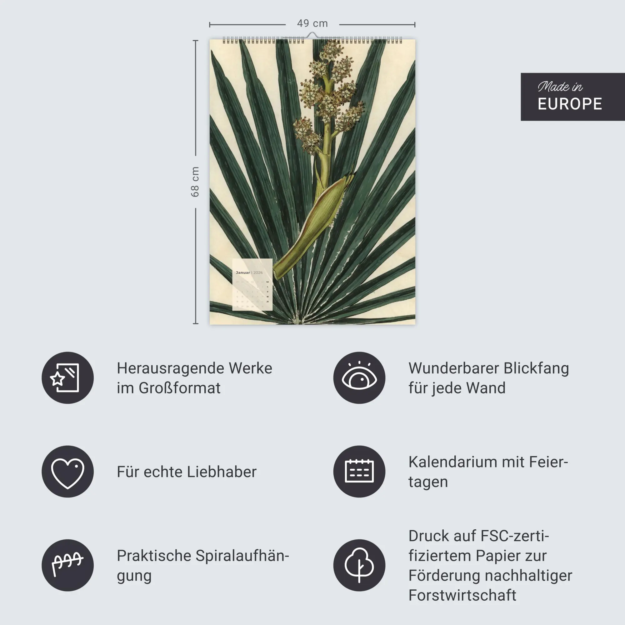 Bild: 9783839902899 | Botanicals Kalender 2026 | Kalender | Spiralbindung | 14 S. | Deutsch