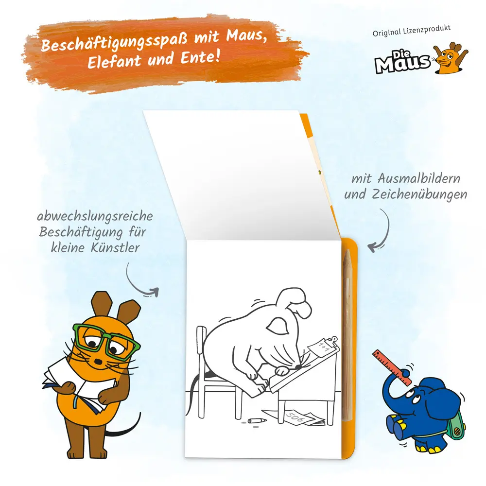 Bild: 9783988022899 | Trötsch Die Maus Mini-Kratzblock Kritzelspaß Lernen ist toll | Co.KG