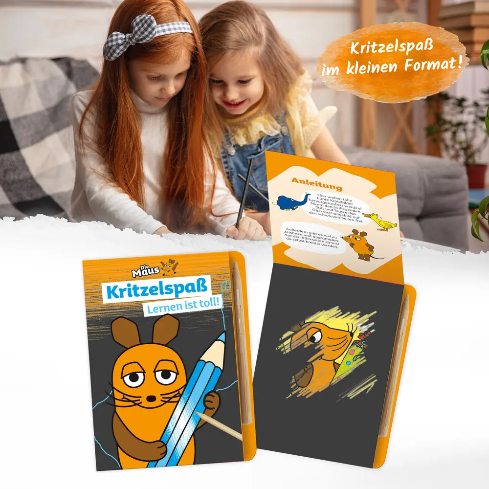 Bild: 9783988022899 | Trötsch Die Maus Mini-Kratzblock Kritzelspaß Lernen ist toll | Co.KG