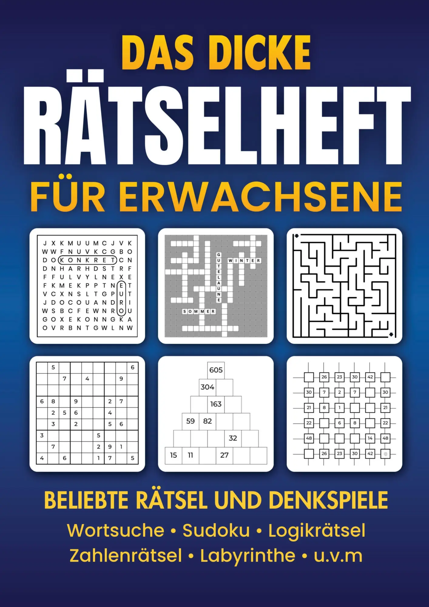 Cover: 9789403912899 | Das dicke Rätselheft für Erwachsene: | Knobl Publishing | Taschenbuch