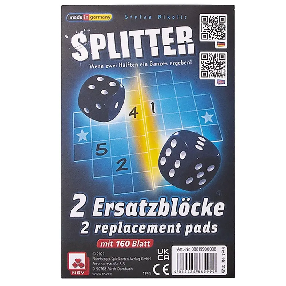 Bild: 4012426882999 | Splitter - Ersatzblöcke | Nürnberger Spielkarten Verlag | Spiel | 2021