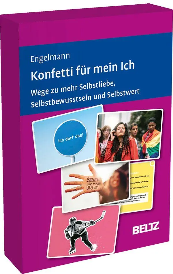 Cover: 4019172102999 | Konfetti für mein Ich | Bea Engelmann | Box | BeltzTherapiekarten