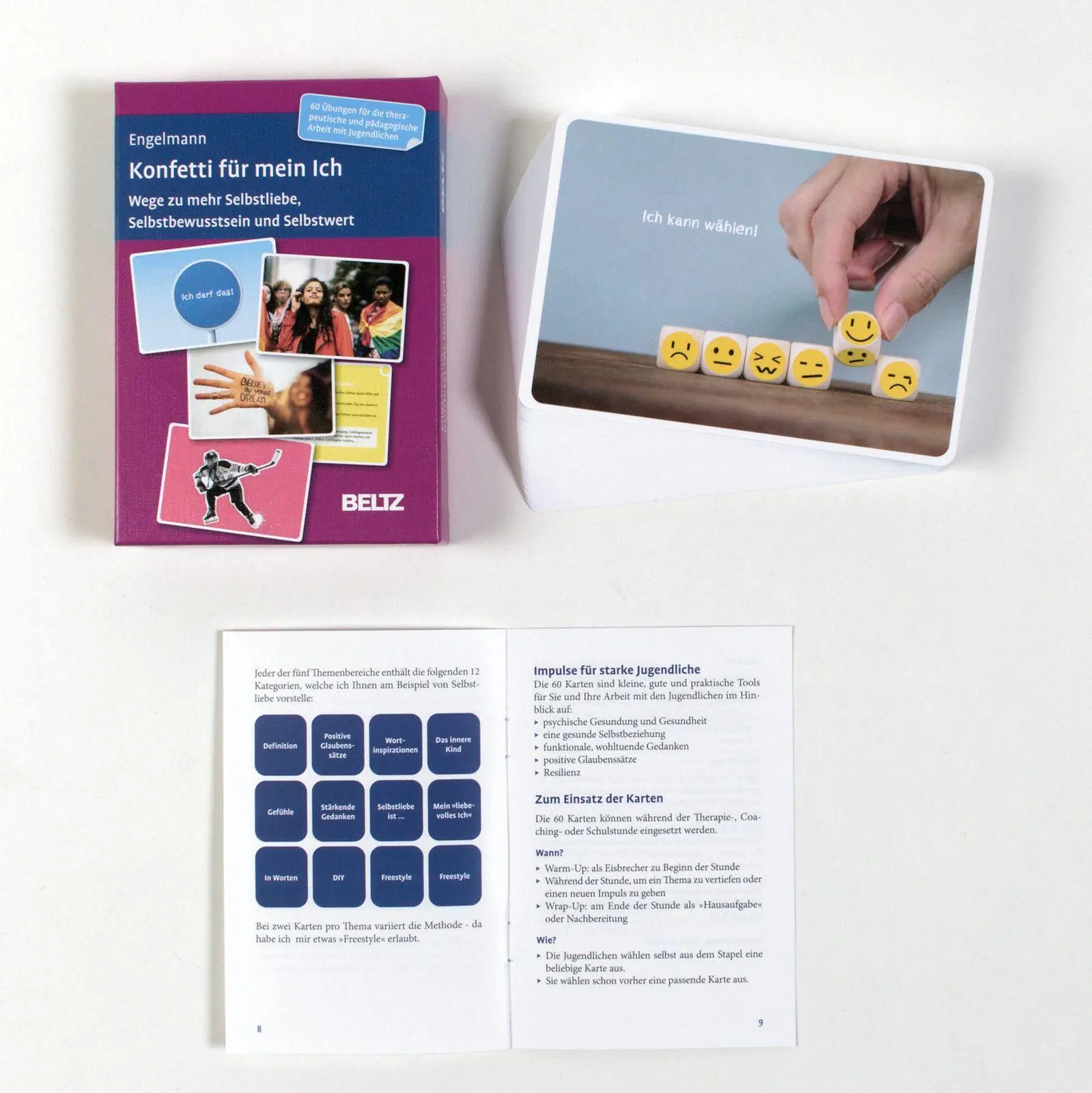 Bild: 4019172102999 | Konfetti für mein Ich | Bea Engelmann | Box | BeltzTherapiekarten