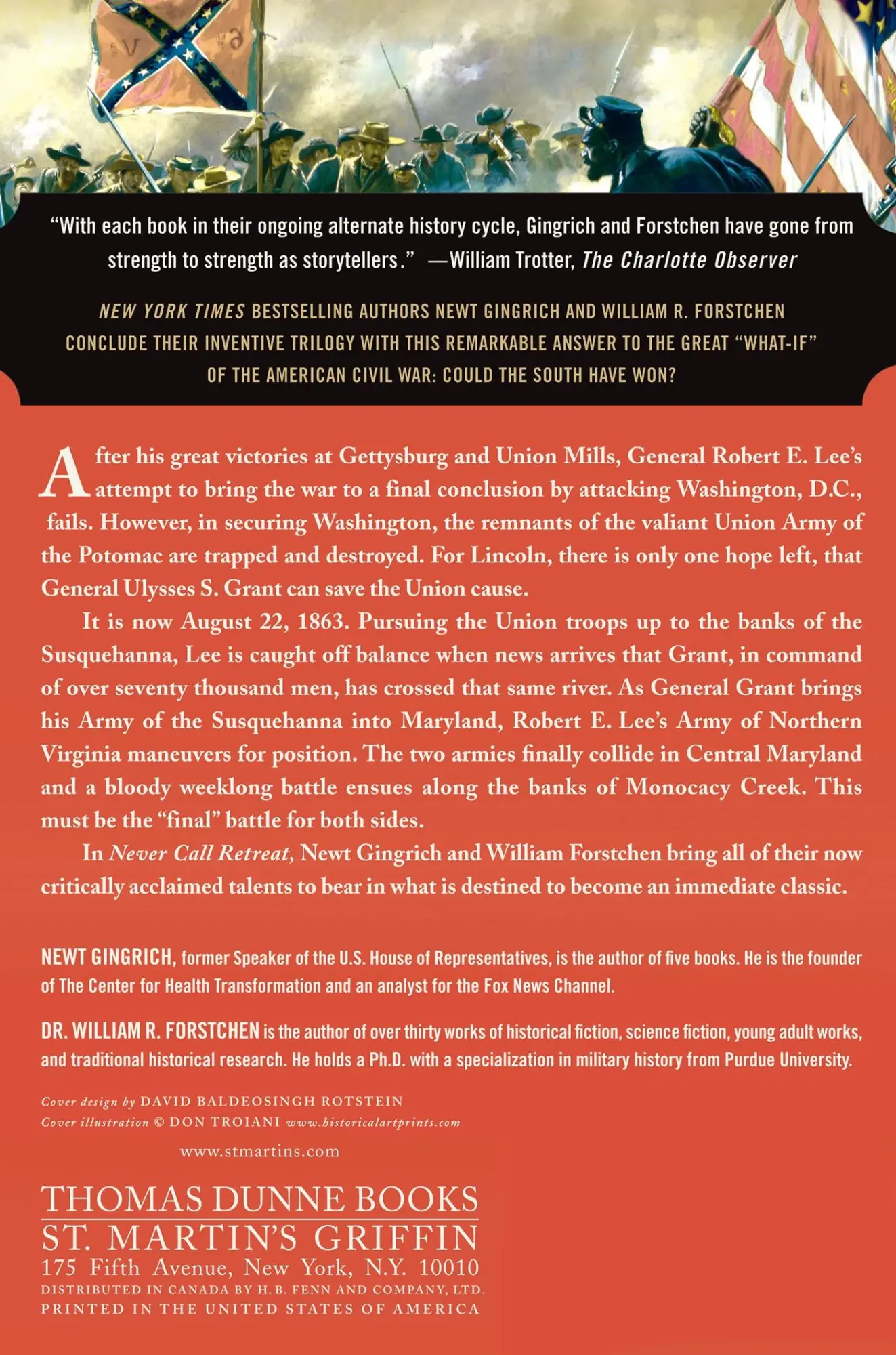Rückseite: 9780312342999 | Never Call Retreat | Lee and Grant: The Final Victory | Taschenbuch
