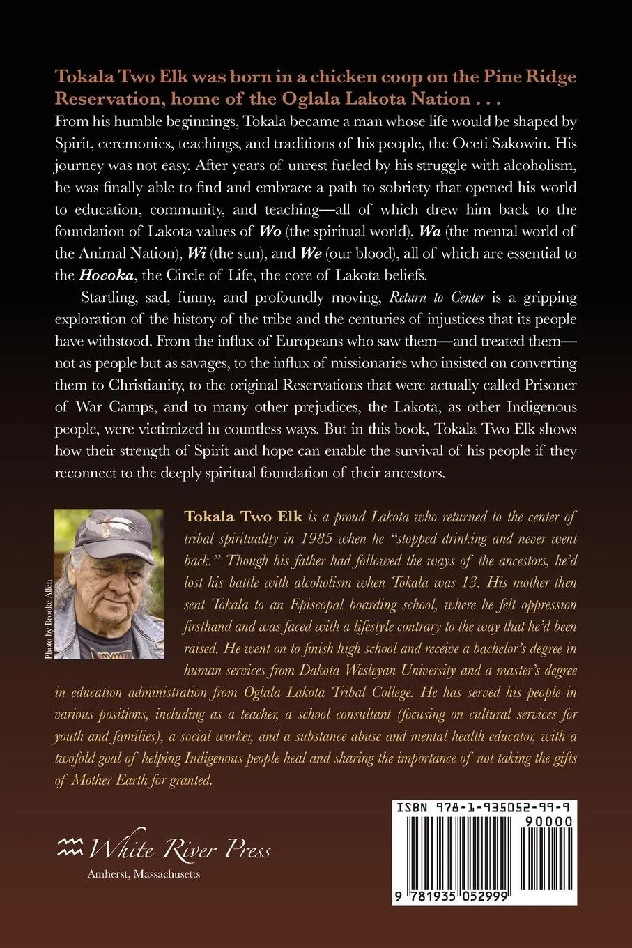 Rückseite: 9781935052999 | Return to Center | Tokala Two Elk | Taschenbuch | Englisch | 2024