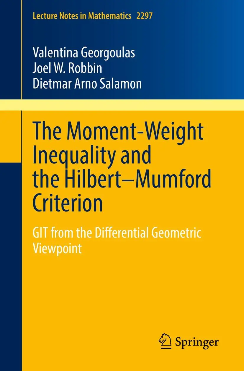 Cover: 9783030892999 | The Moment-Weight Inequality and the Hilbert-Mumford Criterion | Buch