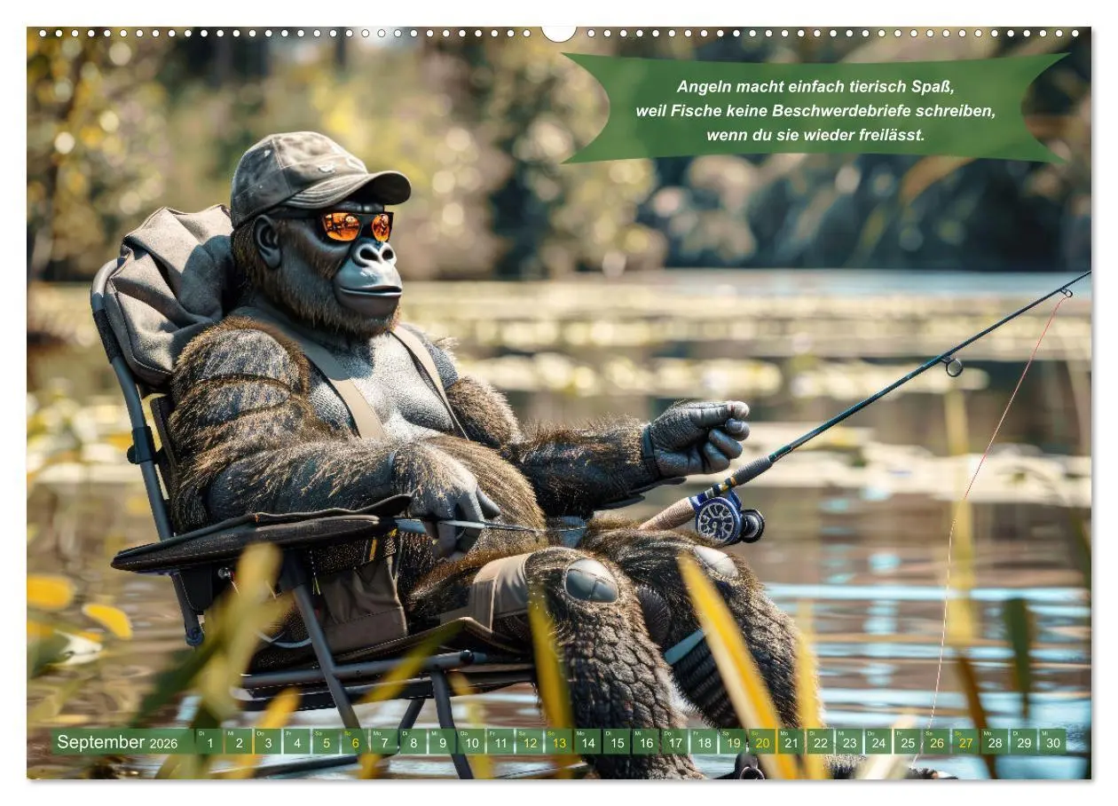 Bild: 9783457372999 | Der tierisch lustige Angler-Kalender (Wandkalender 2026 DIN A2...