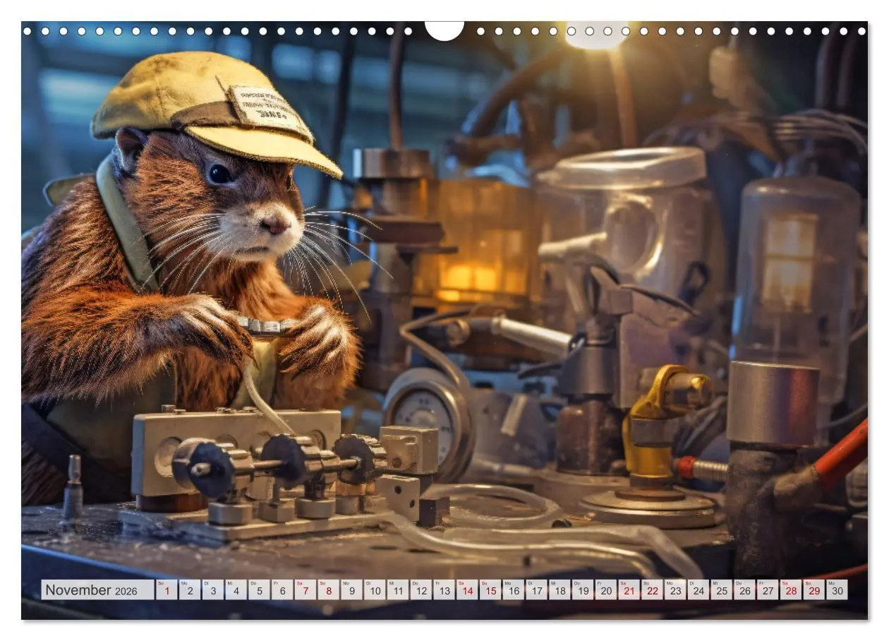 Bild: 9783457512999 | Otter bei der Arbeit (Wandkalender 2026 DIN A3 quer), CALVENDO...