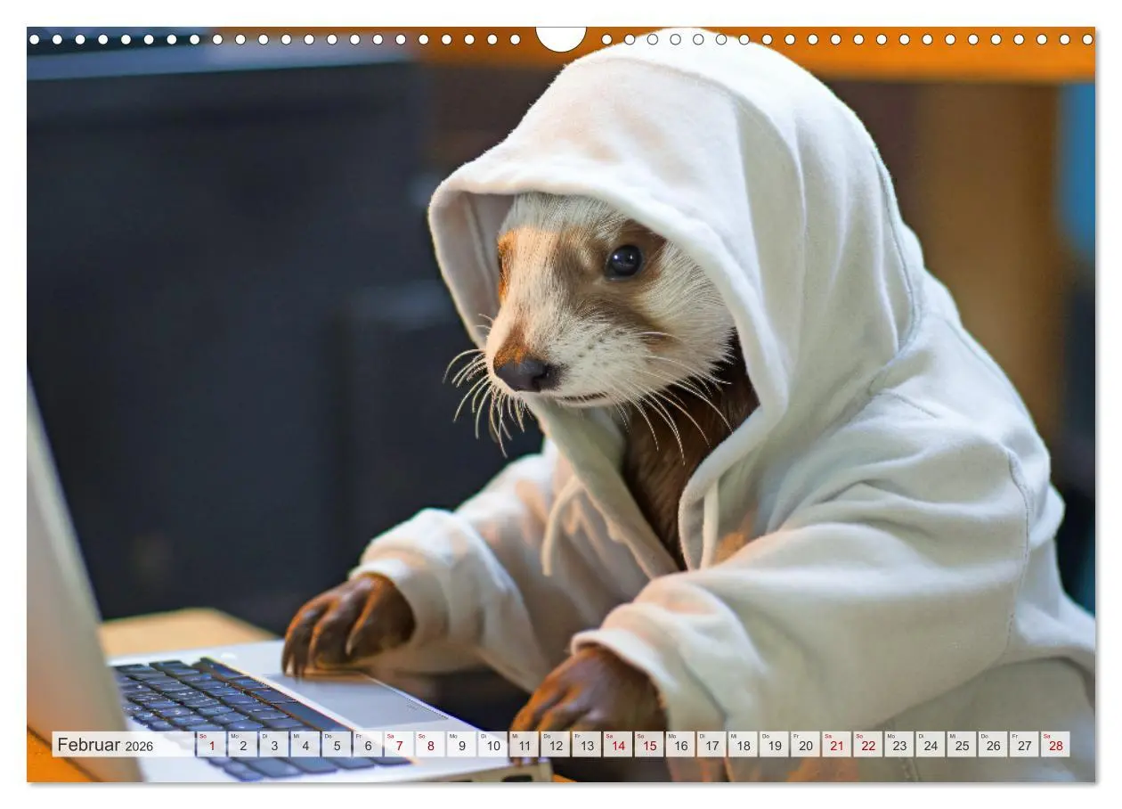 Bild: 9783457512999 | Otter bei der Arbeit (Wandkalender 2026 DIN A3 quer), CALVENDO...