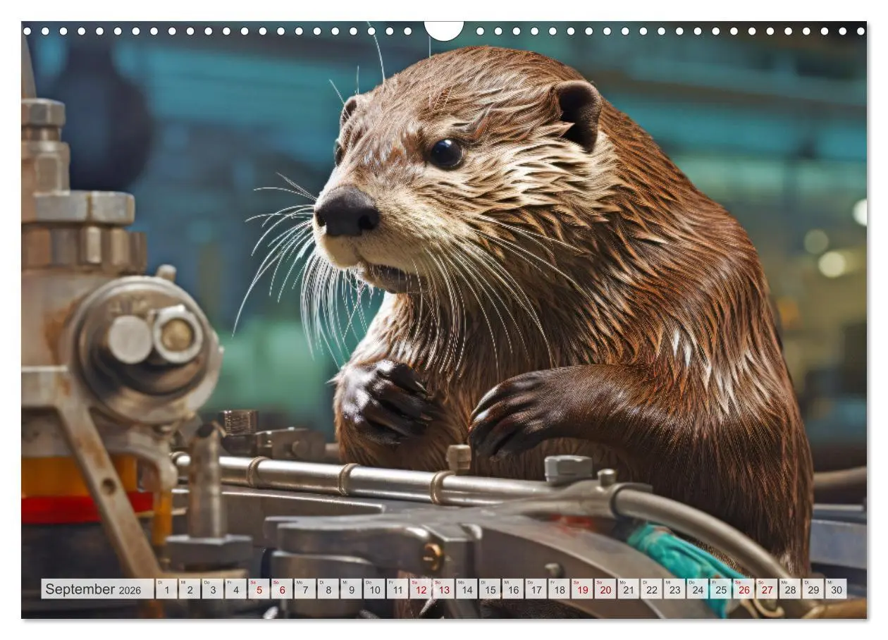 Bild: 9783457512999 | Otter bei der Arbeit (Wandkalender 2026 DIN A3 quer), CALVENDO...