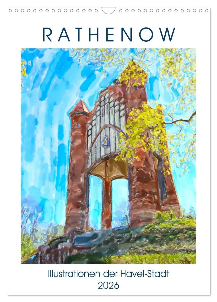 Cover: 9783516392999 | Rathenow - Illustrationen der Havel-Stadt (Wandkalender 2026 DIN A3...