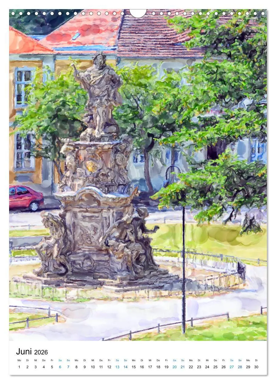 Bild: 9783516392999 | Rathenow - Illustrationen der Havel-Stadt (Wandkalender 2026 DIN A3...