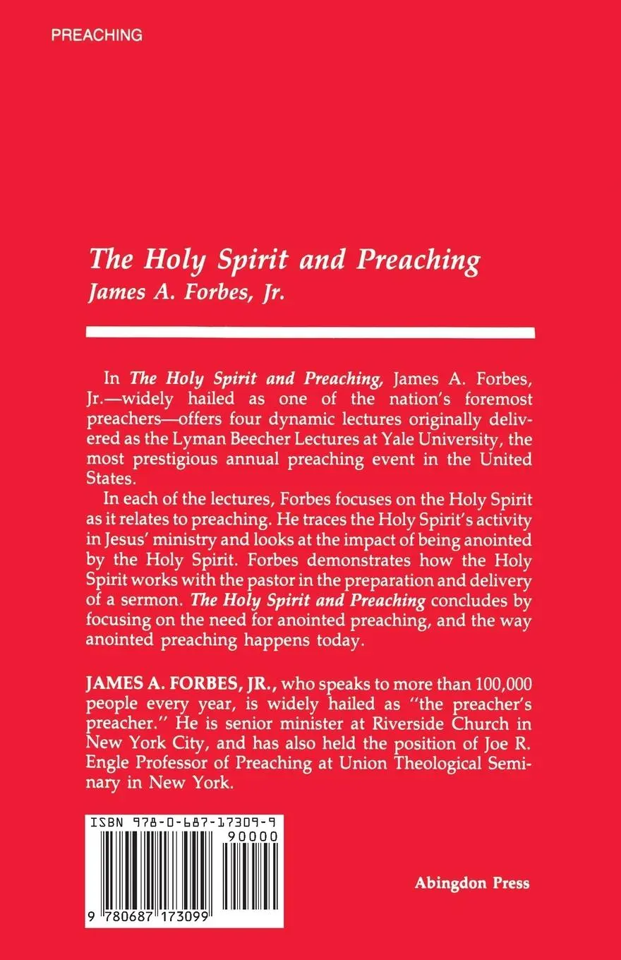 Rückseite: 9780687173099 | The Holy Spirit &amp; Preaching | James Forbes | Taschenbuch | Englisch