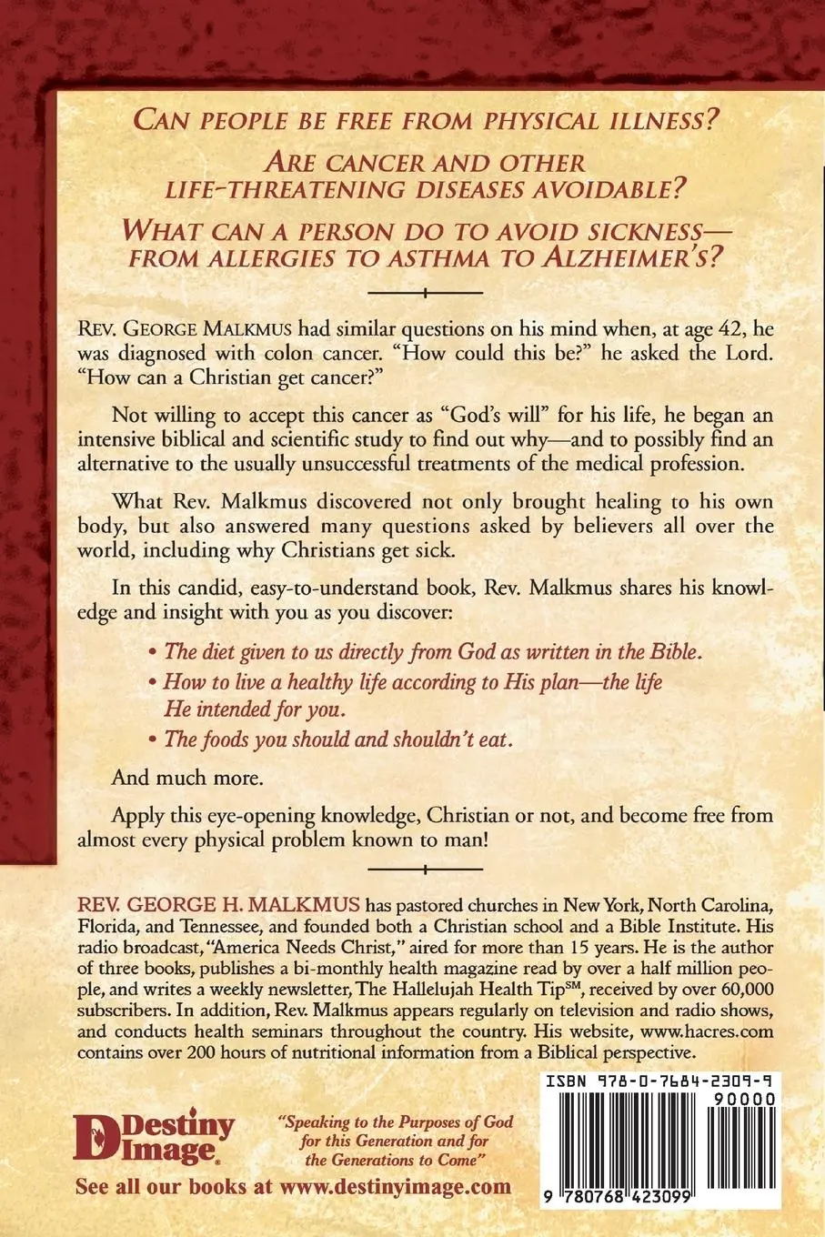 Rückseite: 9780768423099 | Why Christians Get Sick | George H. Malkmus | Taschenbuch | Englisch