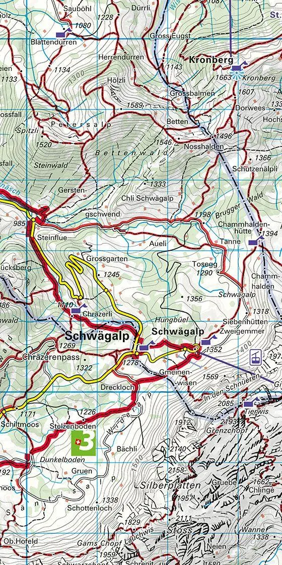 Bild: 9783259023099 | Appenzell - Säntis / St. Gallen 09 Wanderkarte 1:40 000 matt laminiert