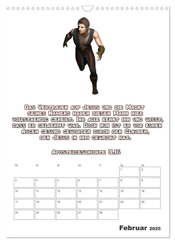 Bild: 9783435933099 | drei.sechzehn - Der Jesus Kalender (Wandkalender 2025 DIN A3 hoch),...