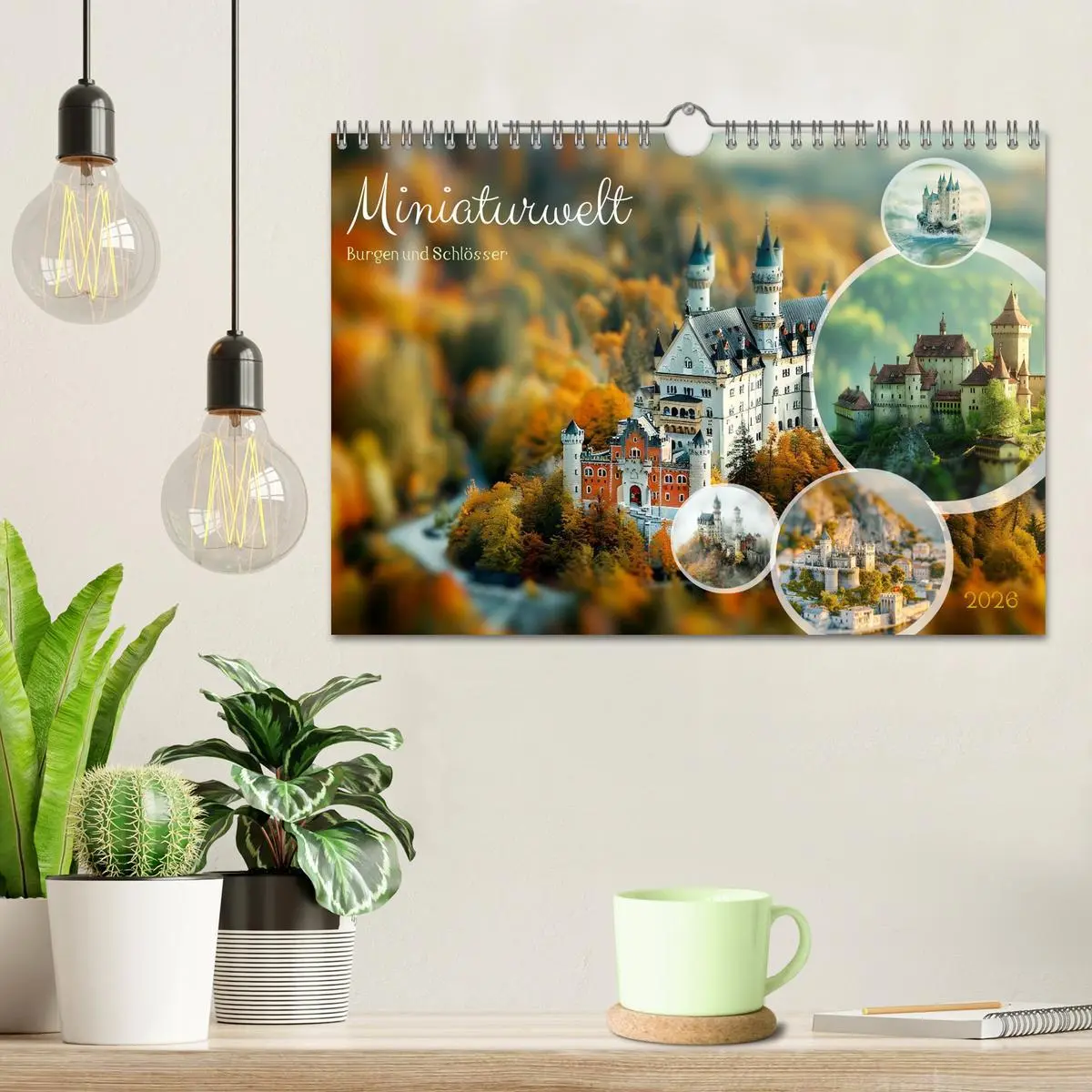 Bild: 9783457333099 | Miniaturwelt Burgen und Schlösser (Wandkalender 2026 DIN A4 quer),...