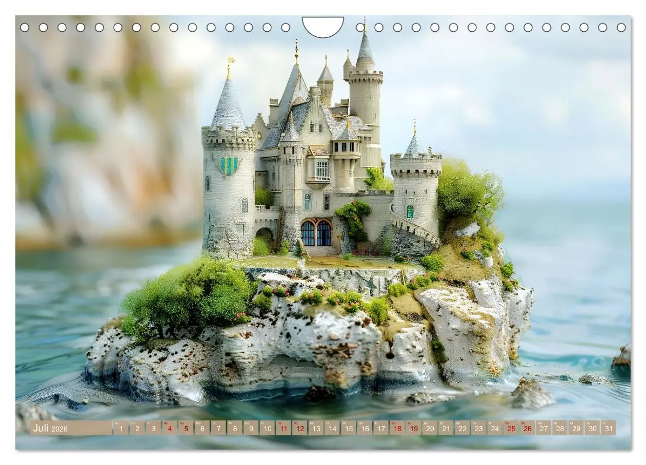 Bild: 9783457333099 | Miniaturwelt Burgen und Schlösser (Wandkalender 2026 DIN A4 quer),...