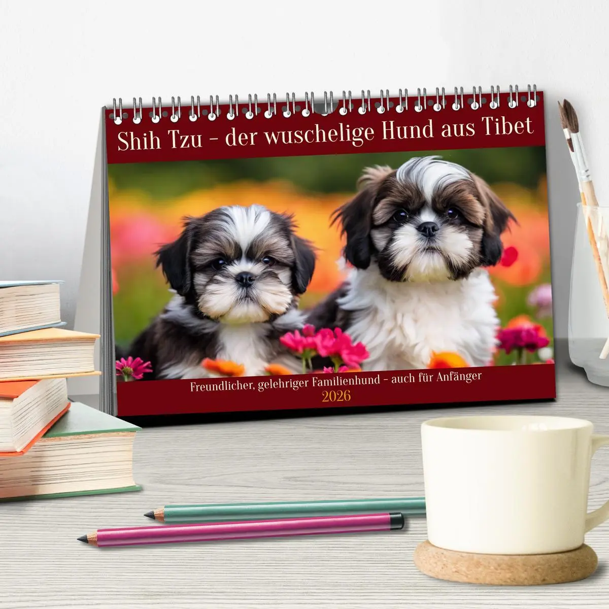 Bild: 9783457403099 | Shih Tzu - der wuschelige Hund aus Tibet (Tischkalender 2026 DIN A5...