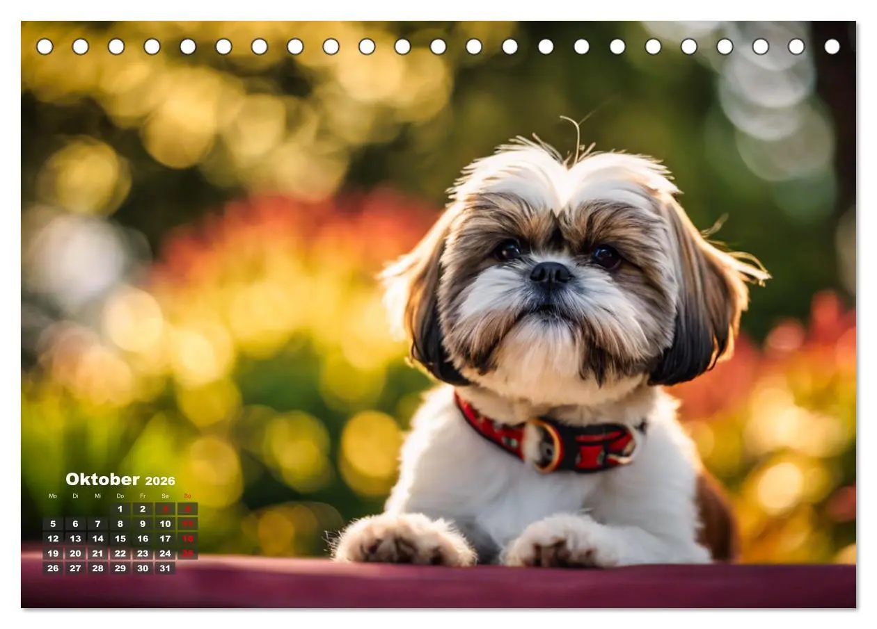 Bild: 9783457403099 | Shih Tzu - der wuschelige Hund aus Tibet (Tischkalender 2026 DIN A5...