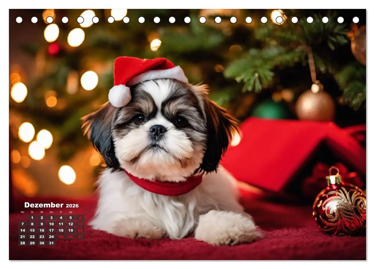 Bild: 9783457403099 | Shih Tzu - der wuschelige Hund aus Tibet (Tischkalender 2026 DIN A5...