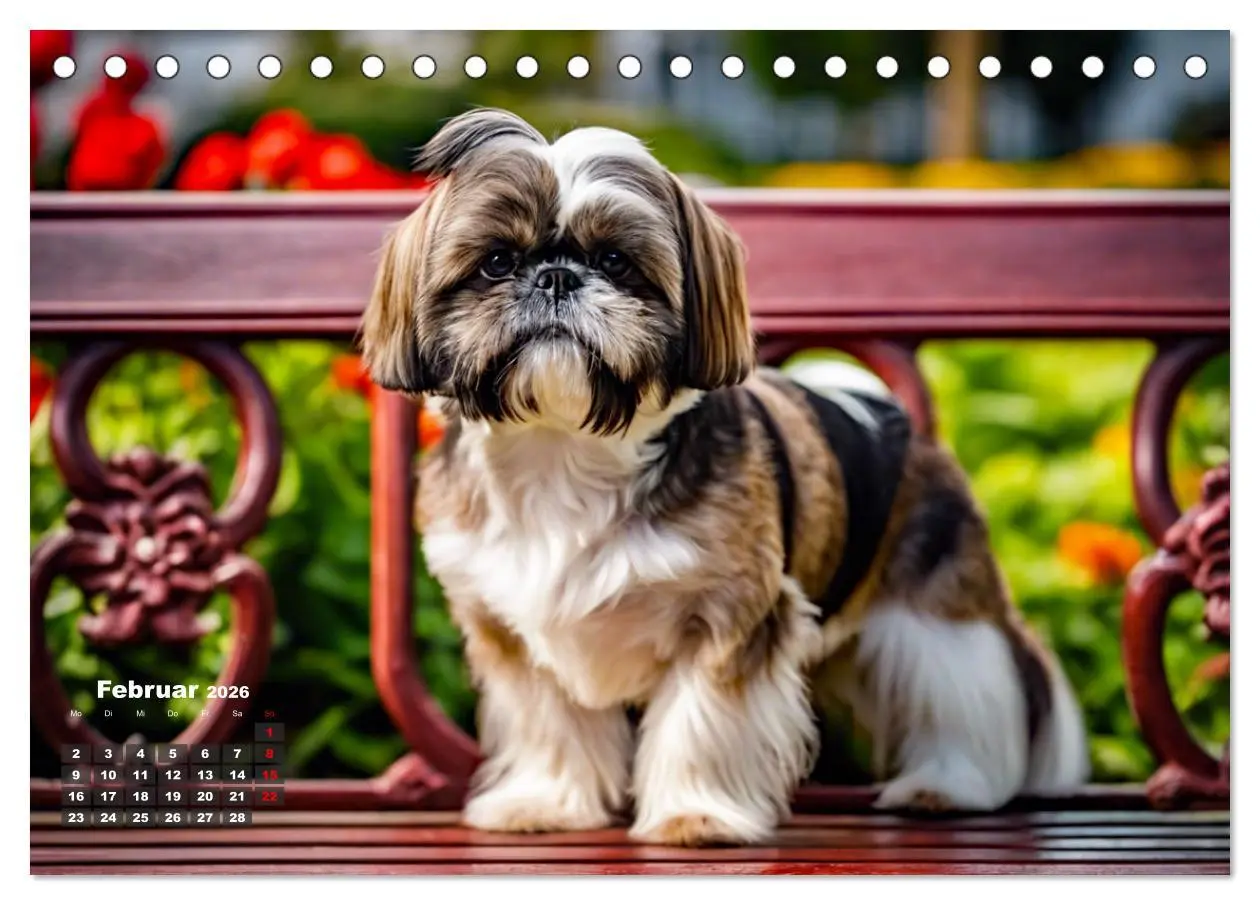Bild: 9783457403099 | Shih Tzu - der wuschelige Hund aus Tibet (Tischkalender 2026 DIN A5...