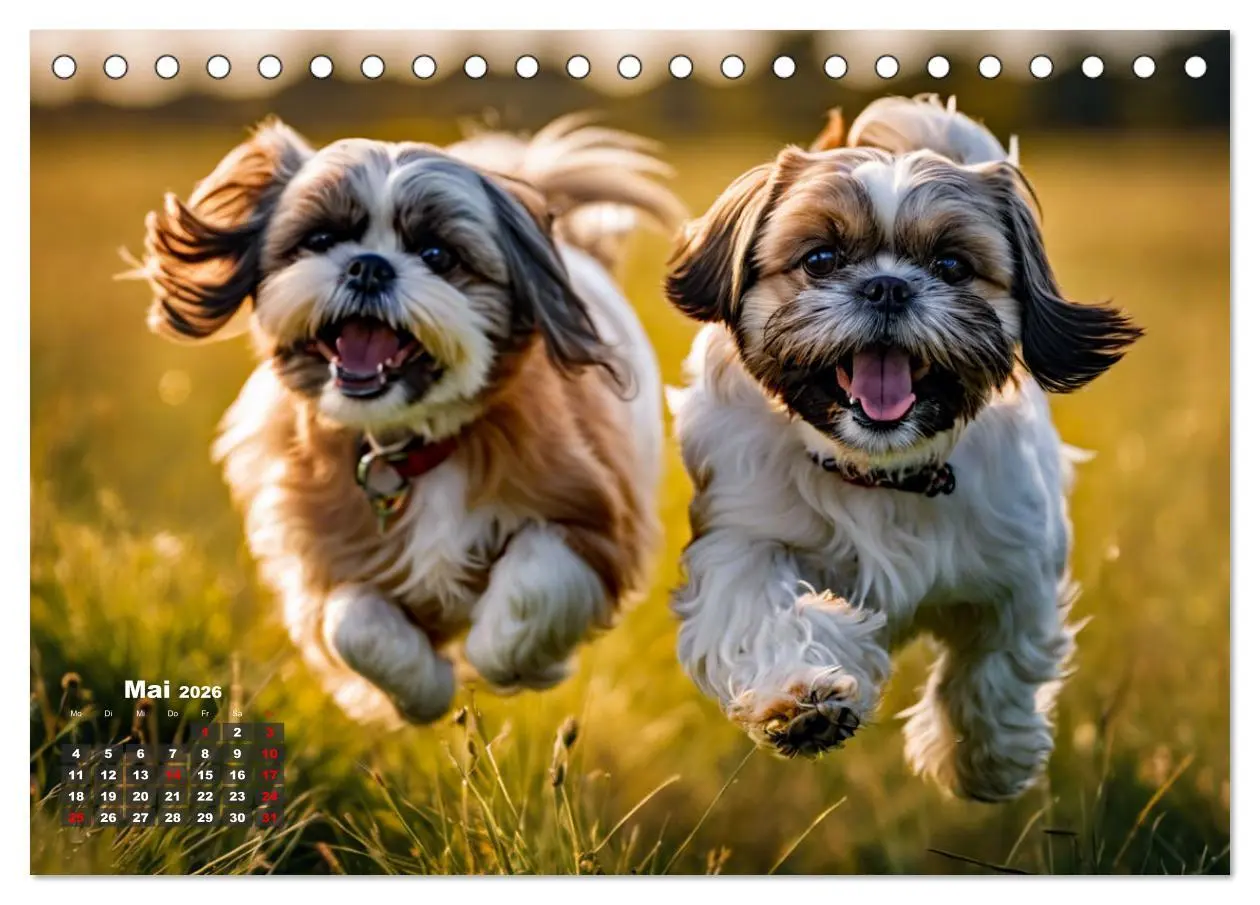 Bild: 9783457403099 | Shih Tzu - der wuschelige Hund aus Tibet (Tischkalender 2026 DIN A5...