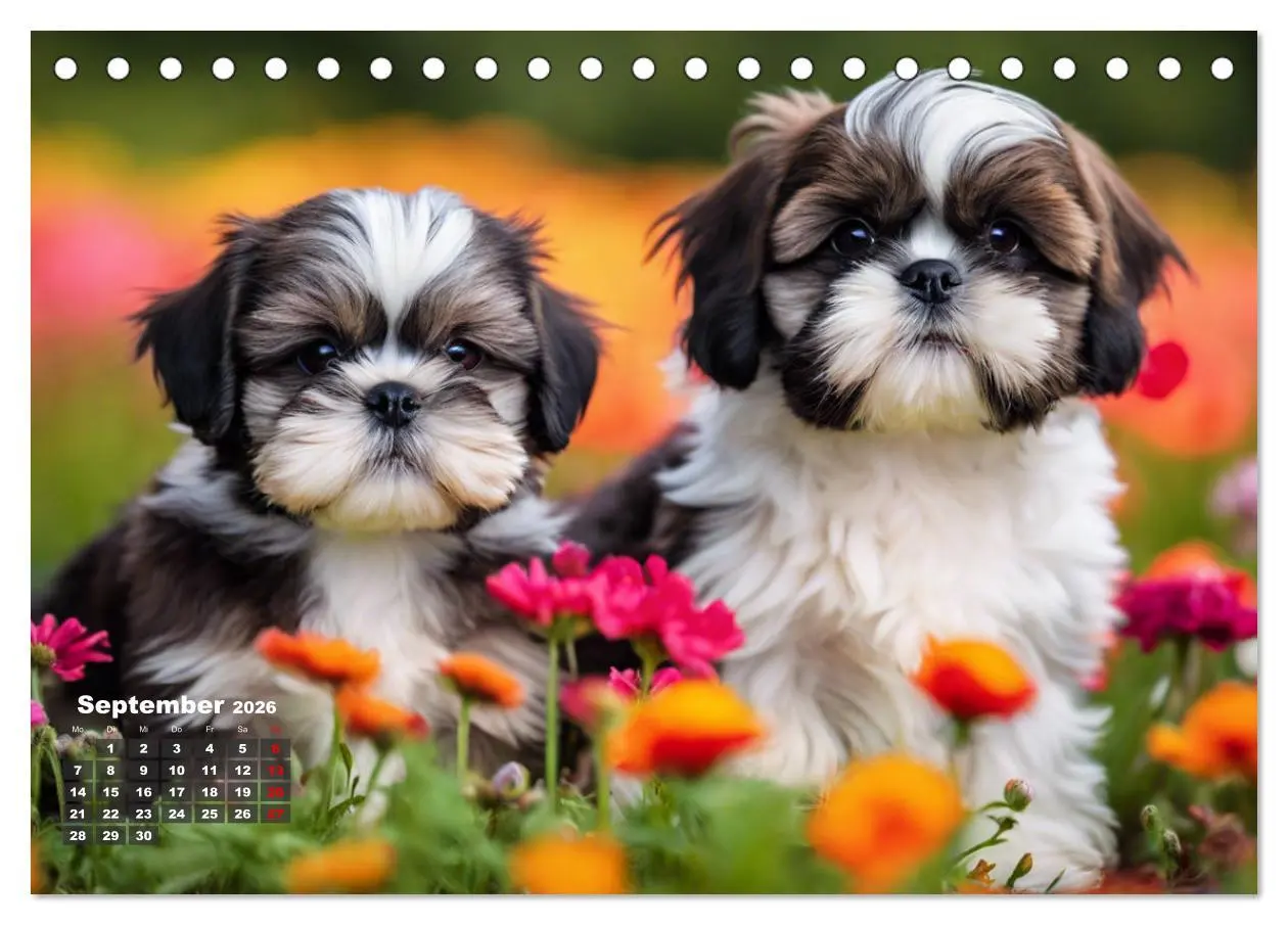Bild: 9783457403099 | Shih Tzu - der wuschelige Hund aus Tibet (Tischkalender 2026 DIN A5...