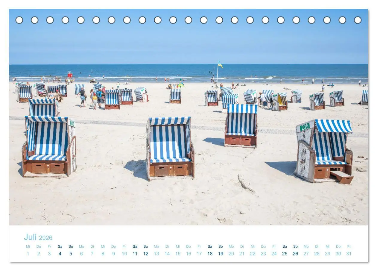 Bild: 9783457643099 | Sommer auf Norderney (Tischkalender 2026 DIN A5 quer), CALVENDO...