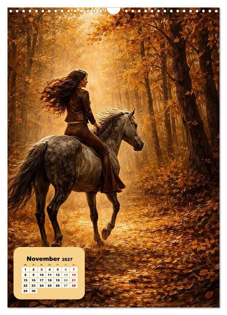 Bild: 9783516803099 | Reiterinnen durch die Jahrhunderte (Wandkalender 2027 DIN A3 hoch),...