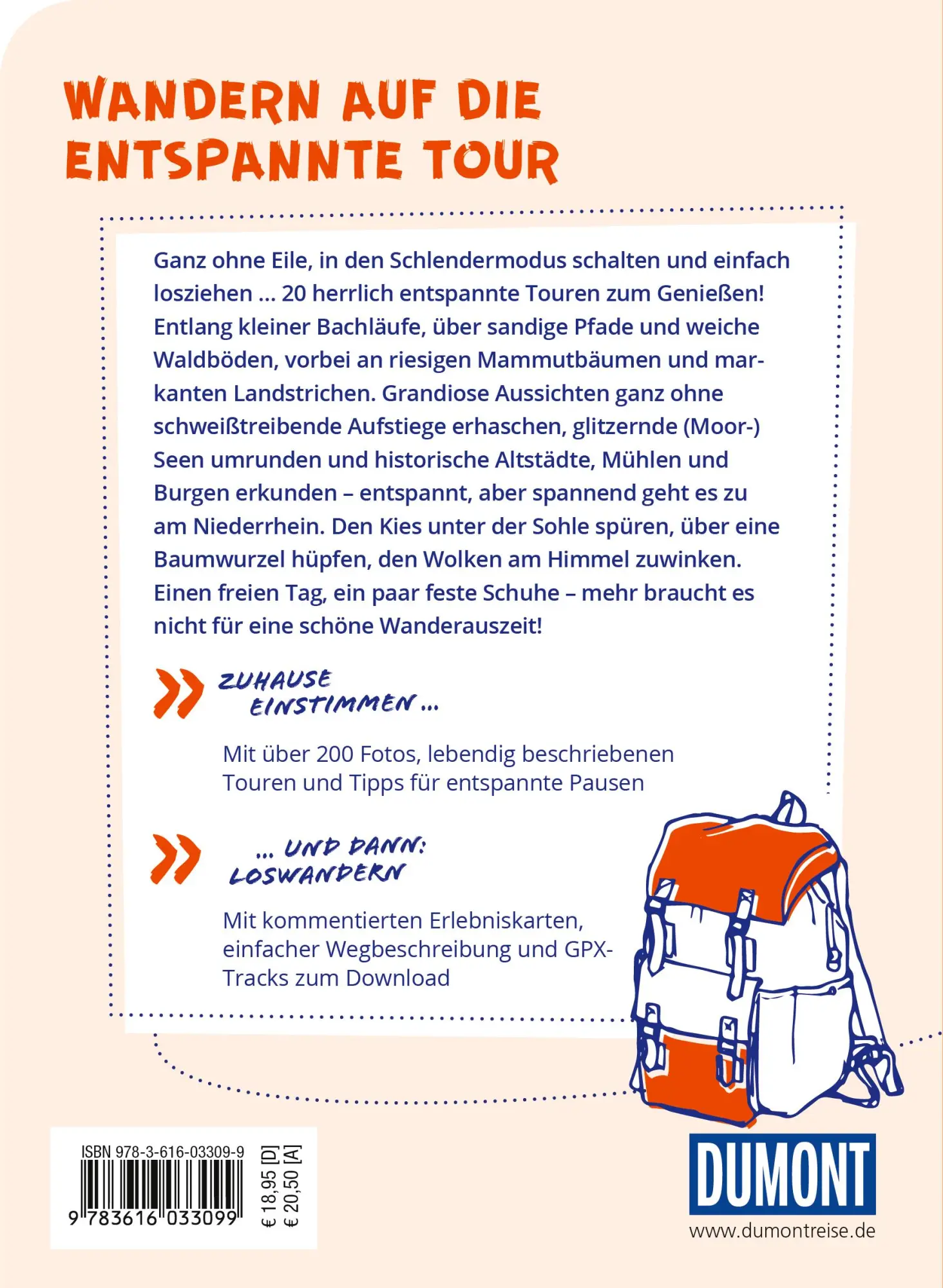 Rückseite: 9783616033099 | DUMONT Wanderzeit am Niederrhein | Steffi Hetzel | Taschenbuch | 2025