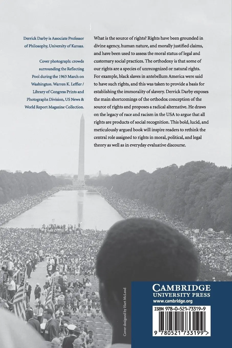 Rückseite: 9780521733199 | Rights, Race, and Recognition | Derrick Darby | Taschenbuch | Englisch