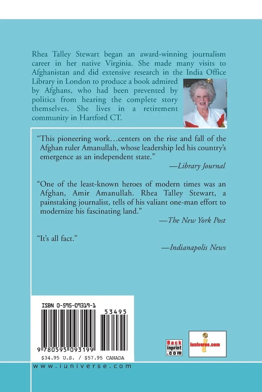 Rückseite: 9780595093199 | Fire in Afghanistan 1914-1929 | Rhea Talley Stewart | Taschenbuch