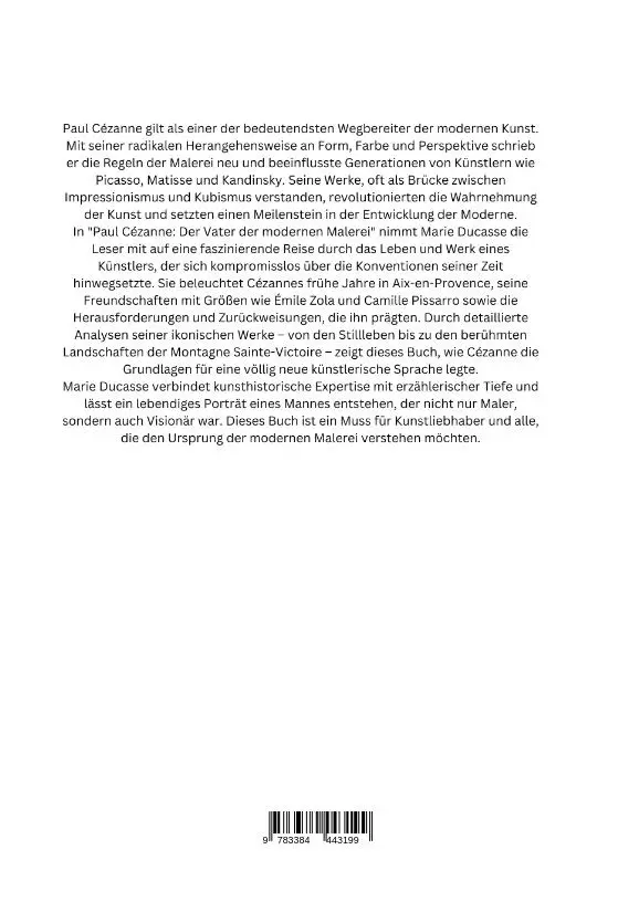 Rückseite: 9783384443199 | Paul Cézanne: Der Vater der modernen Malerei | Marie Ducasse | Buch