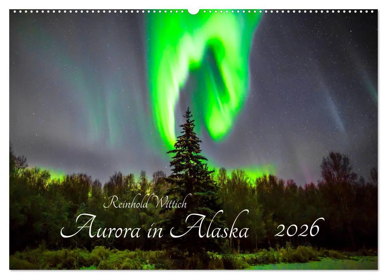 Cover: 9783457873199 | Aurora in Alaska (Wandkalender 2026 DIN A2 quer), CALVENDO...