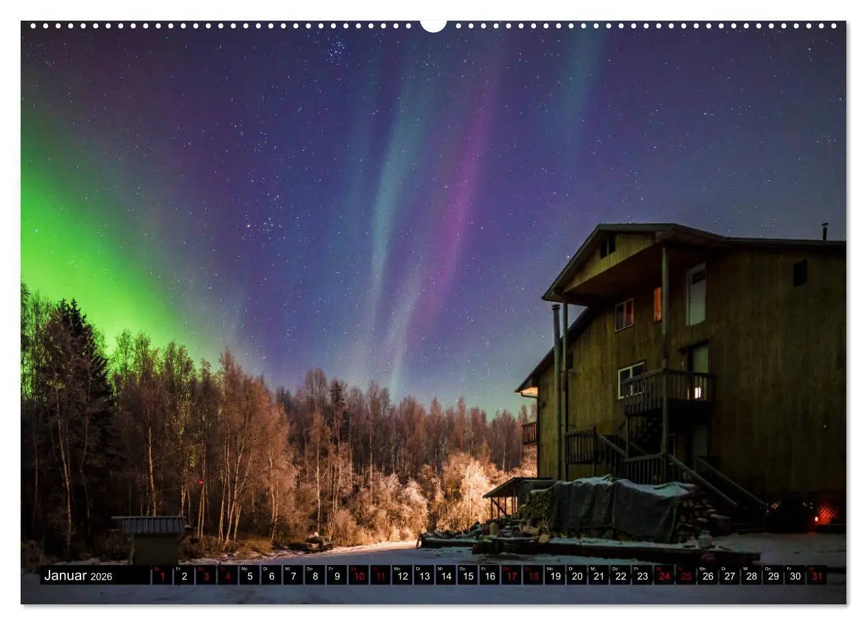 Bild: 9783457873199 | Aurora in Alaska (Wandkalender 2026 DIN A2 quer), CALVENDO...