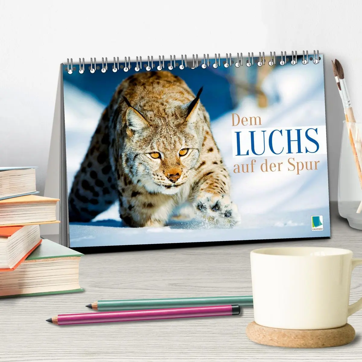 Bild: 9783457943199 | Dem Luchs auf der Spur (Tischkalender 2026 DIN A5 quer), CALVENDO...