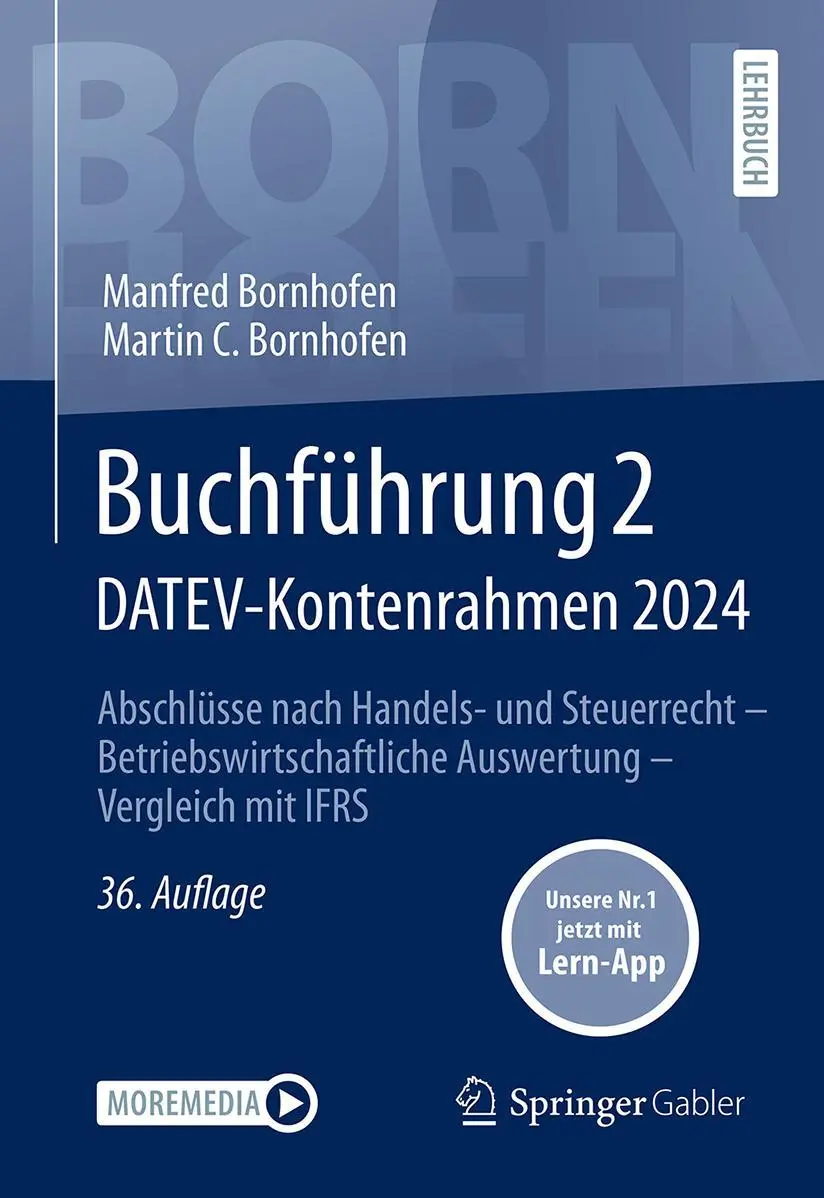 Cover: 9783658463199 | Buchführung 2 DATEV-Kontenrahmen 2024 | Manfred Bornhofen (u. a.)
