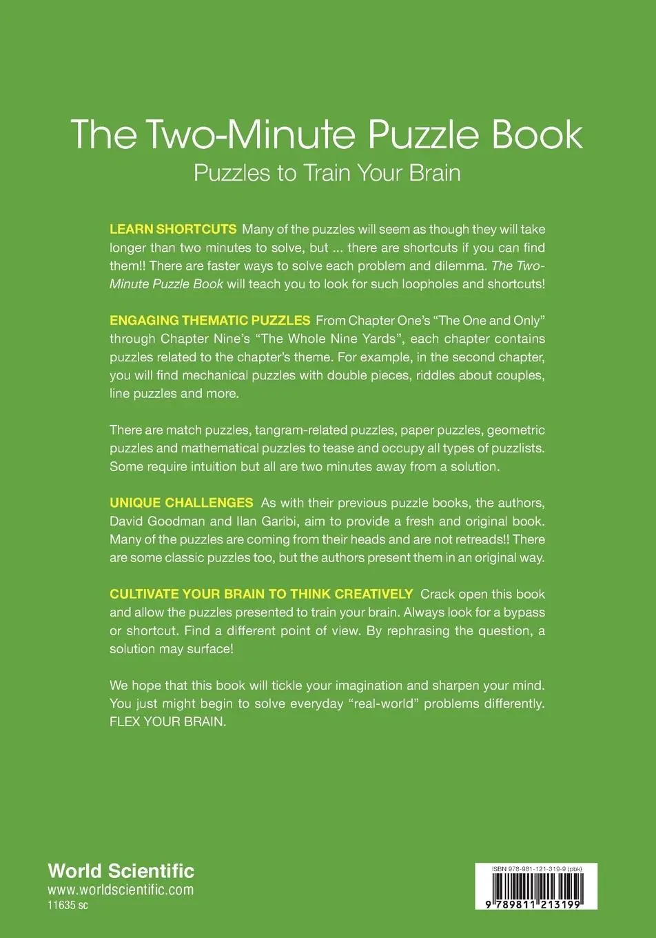 Rückseite: 9789811213199 | TWO-MINUTE PUZZLE BOOK, THE | PUZZLES TO TRAIN YOUR BRAIN | Ilan