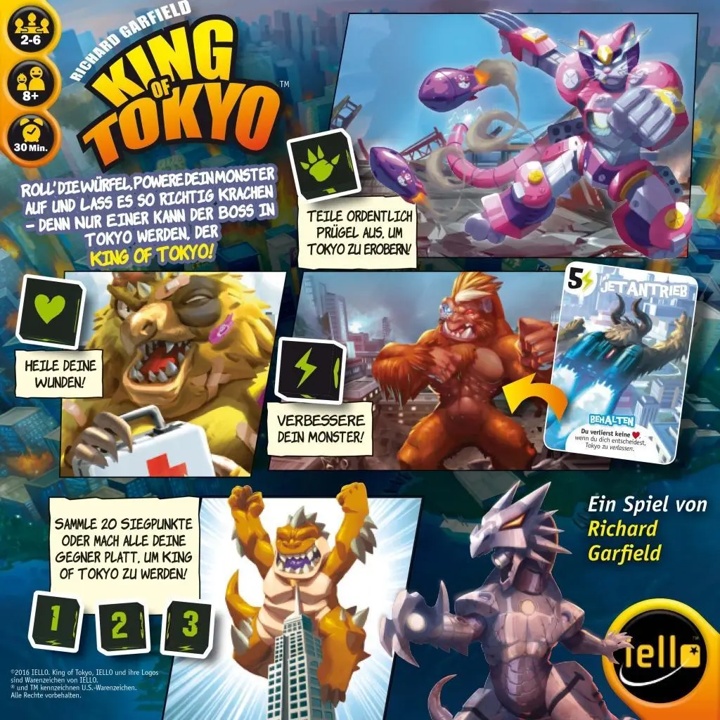 Bild: 3760175513299 | King of Tokyo - Neue Version | Richard Garfield | Spiel | 513299