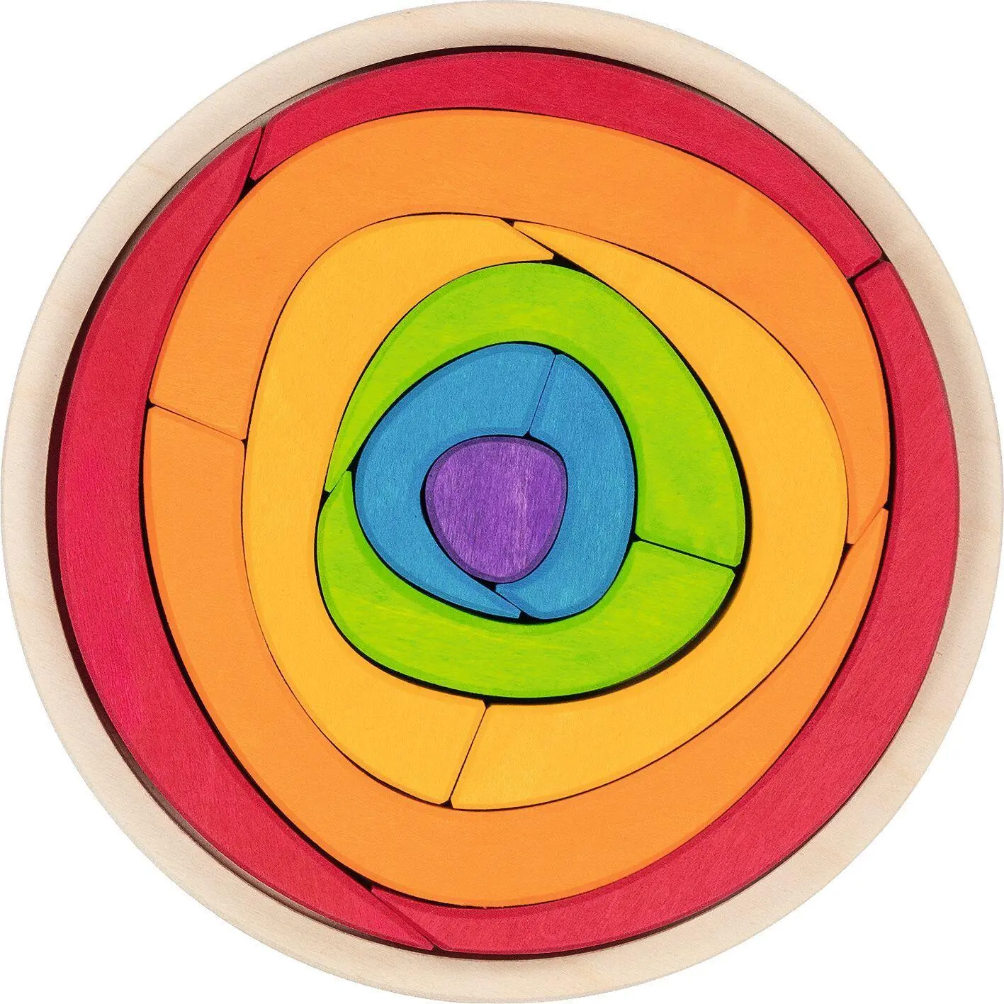 Cover: 4013594583299 | Puzzle Oculus | Ø= 21 cm, H= 3 cm, Holz, 12 Teile, per Stück | 58329