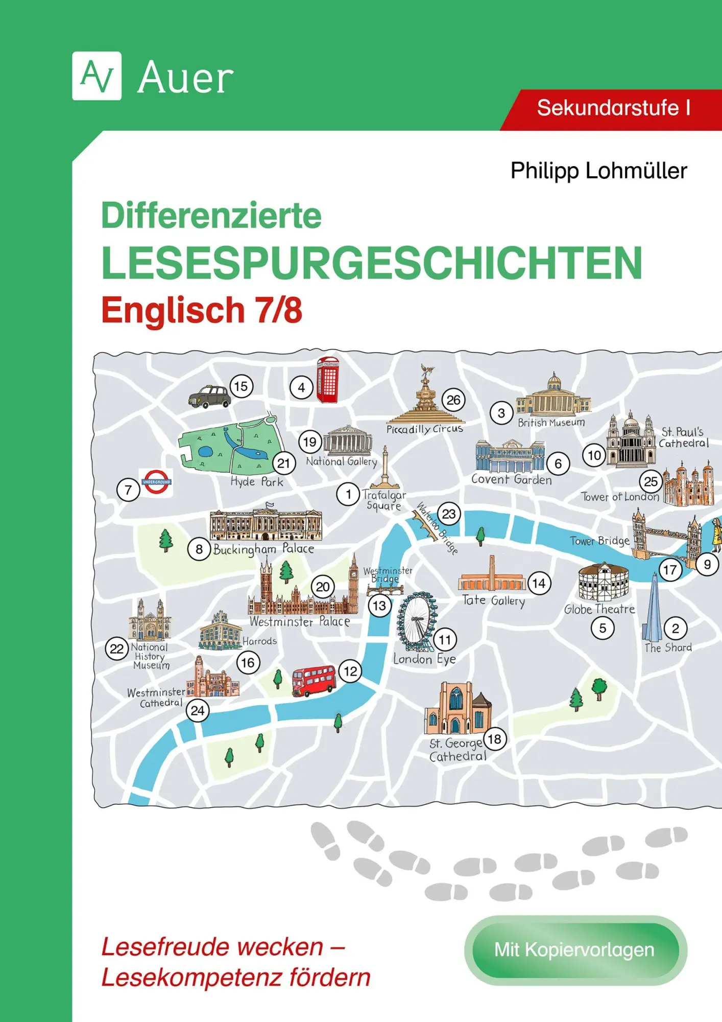Cover: 9783403093299 | Differenzierte Lesespurgeschichten Englisch 7-8 | Philipp Lohmüller