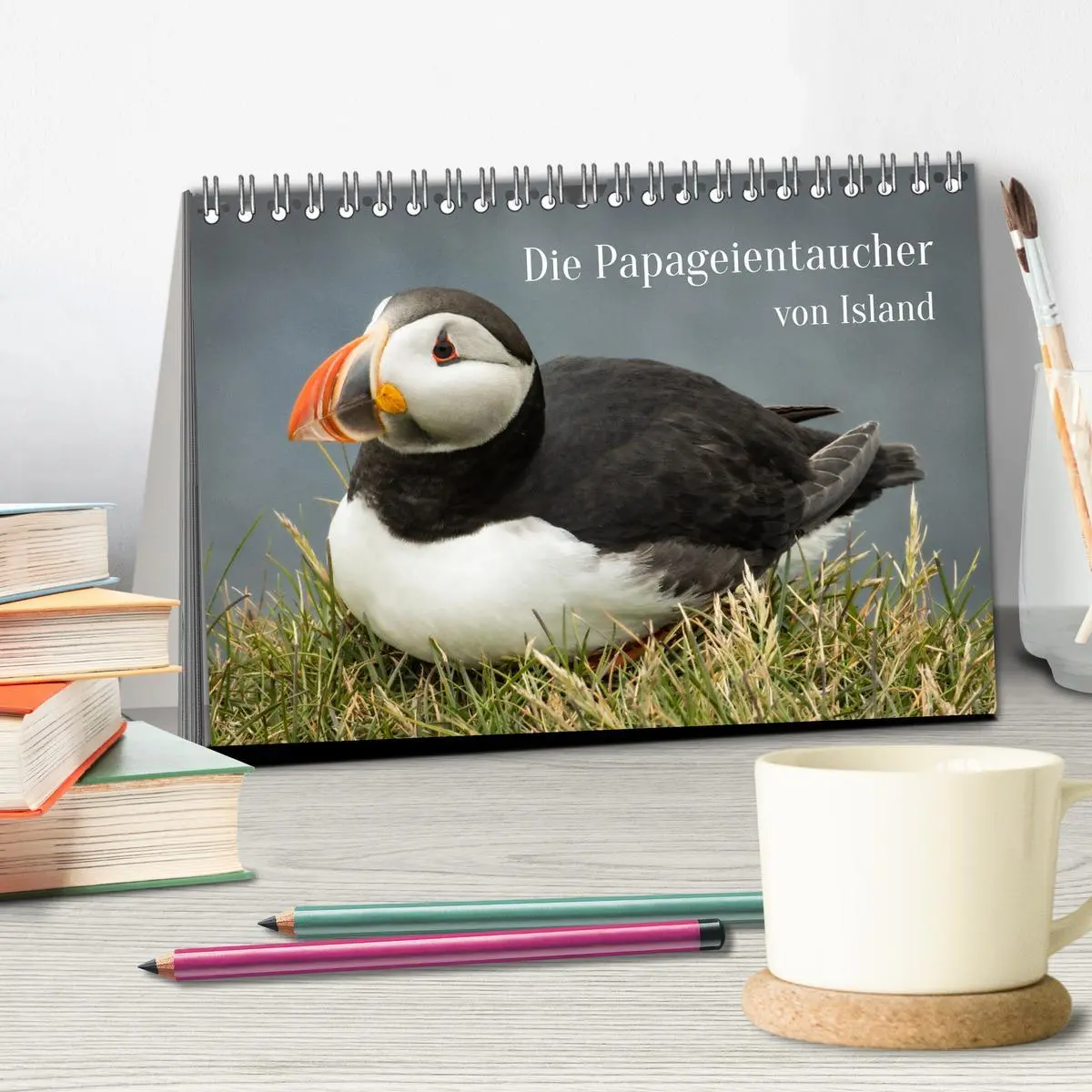 Bild: 9783457623299 | Die Papageientaucher von Island (Tischkalender 2026 DIN A5 quer),...