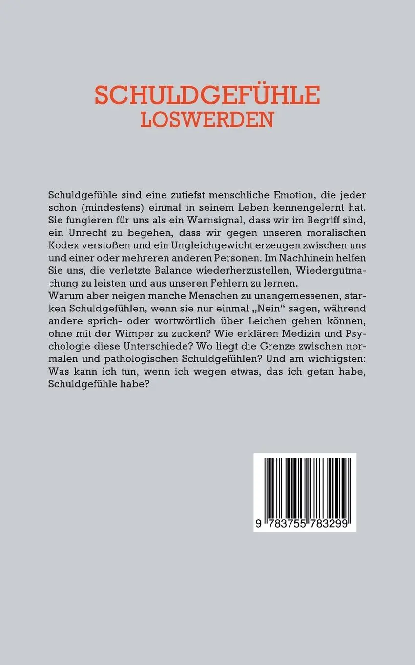 Rückseite: 9783755783299 | Schuldgefühle loswerden | Petra Lange | Taschenbuch | Paperback | 2022