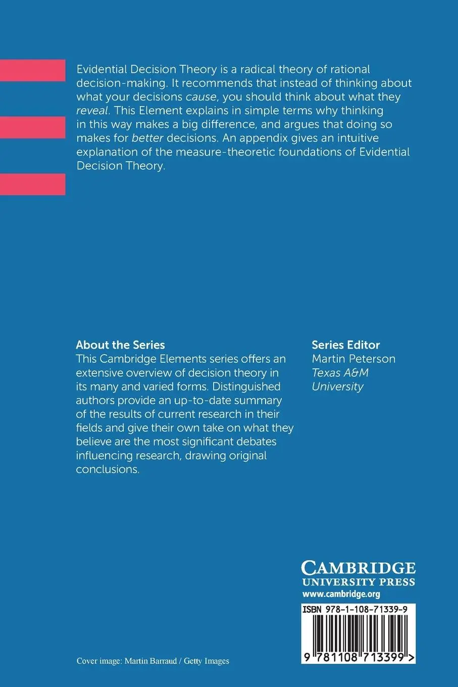 Rückseite: 9781108713399 | Evidential Decision Theory | Arif Ahmed | Taschenbuch | Paperback