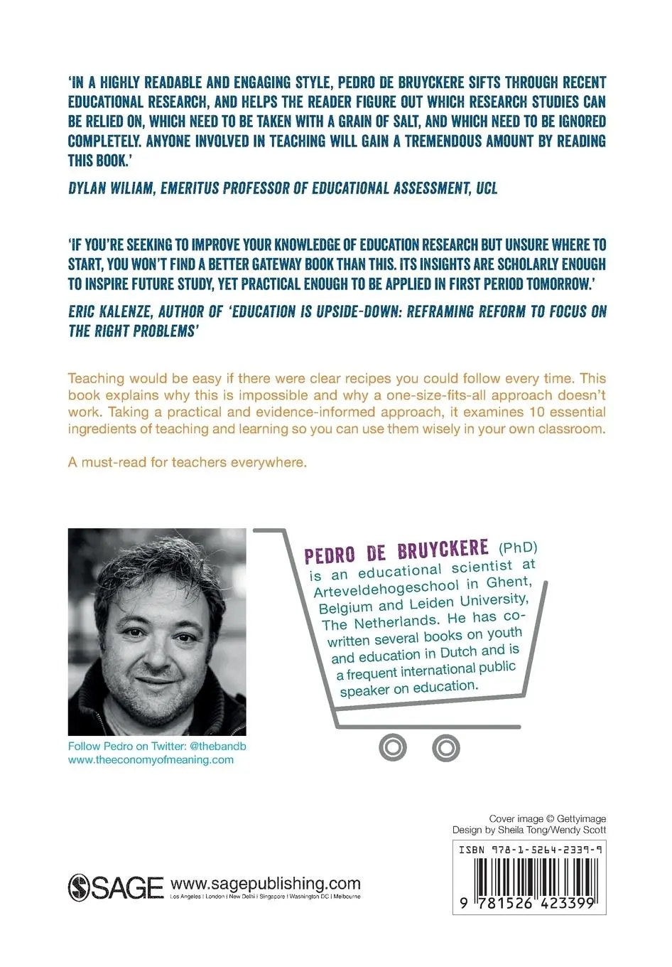 Rückseite: 9781526423399 | The Ingredients for Great Teaching | Pedro De Bruyckere | Taschenbuch